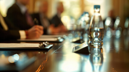 Close-Up of CEO Engaged in Board Meeting