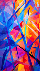 Kaleidoscope of Colors: An Imaginative Abstract Art Design Provoking Thought and Stimulating Creativity.