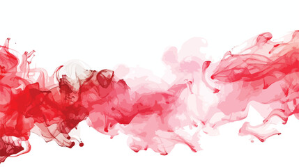 Red alcohol ink wash texture on white paper background