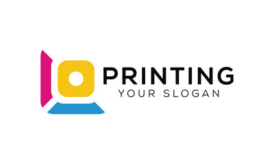 vector printing logo template design illustration