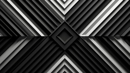 Digital black and white diagonal geometric abstract graphics poster web page PPT background