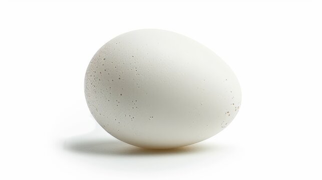 An isolated white egg with a clipping path on a white background