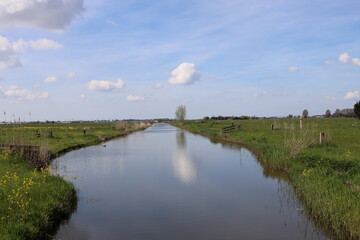 Drainage canal of the zuidplaspolder near Moordrecht In the fourth draft