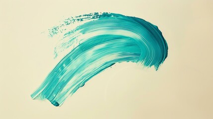 Turquoise abstract brush stroke. This image is perfect for adding a touch of creativity to any project.