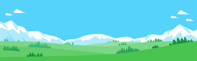 Obraz premium mountain range and plateau landscape