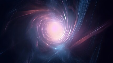 circular tunnel of light rays fractal burst background
