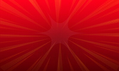 vector flat design red comic style background © Nganhaycuoi