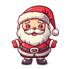 Santa Claus Kawaii Clipart 