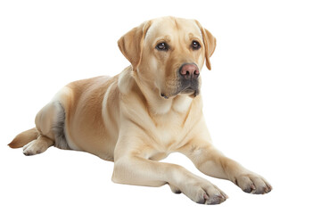 Labrador, isolated on transparent background, Generative AI