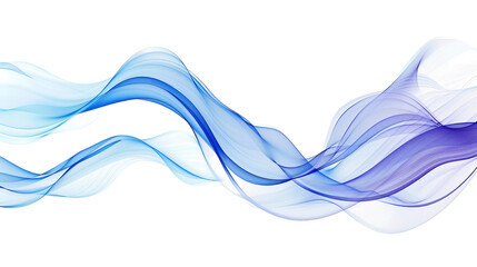 abstract wave on transparent background