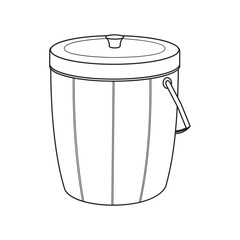 Make a Professional Rice Bucket Vector