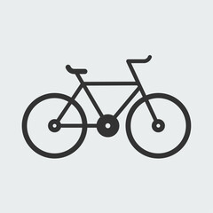 Fototapeta premium Bicycle icon. Stock illustration.