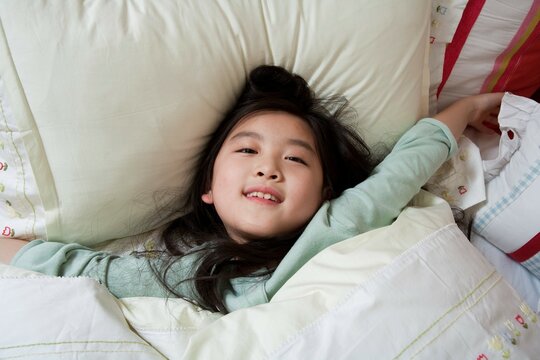 Little girl in leisure time