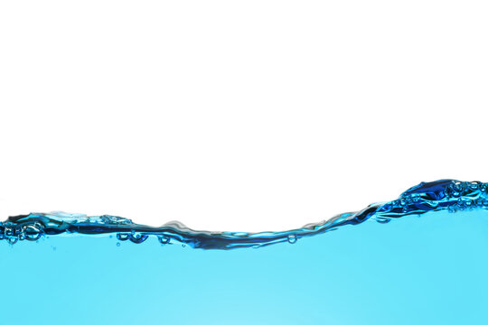 Water splash isolated on white background, beautiful splashes, clean water.