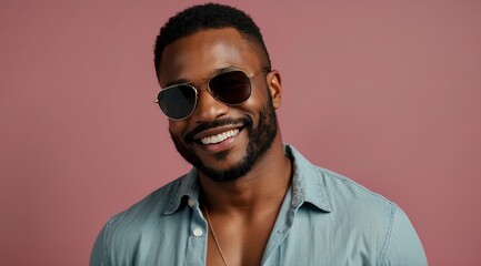 Fototapeta premium Studio shot of an Attractive handsome smiling man looking at the camera