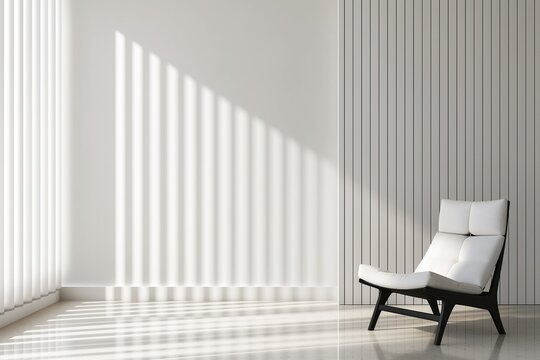 White chair in a room
