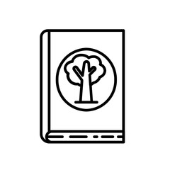 education about trees in line style