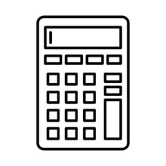 calculator in line style