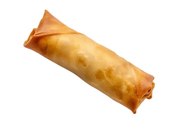 Traditional Chinese Spring Roll isolated on transparent or white background, png