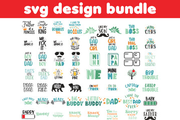 Fototapeta na wymiar Set of svg typography design bundle, typography t shirt design, typography letterign svg design collection.
