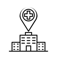 hospital location line style