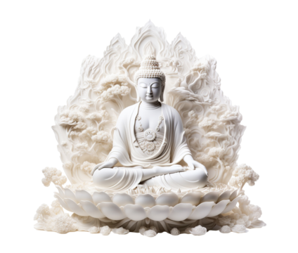 Buddha statue, cut out - Powered by Adobe