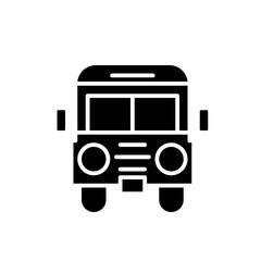 Fototapeta premium school bus solid style
