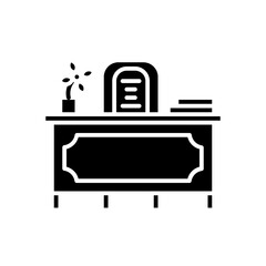 teacher's desk solid style