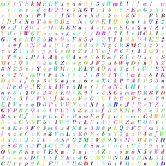 pattern with letters