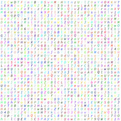 pattern with letters