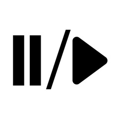 play and pause solid style