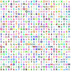 pattern with letters