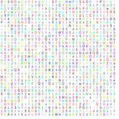 pattern with letters