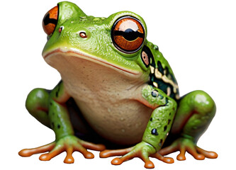 Green tree frog - obrazy, fototapety, plakaty