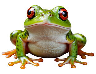 green red eyed tree frog