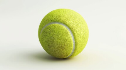 Isolated tennis ball on a white background - 3d rendered