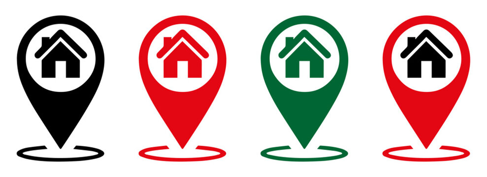Location icon. Map pin. gps. place marker. GPS location symbol collection. Set of map pin location icons. Modern map markers. isolated on white.