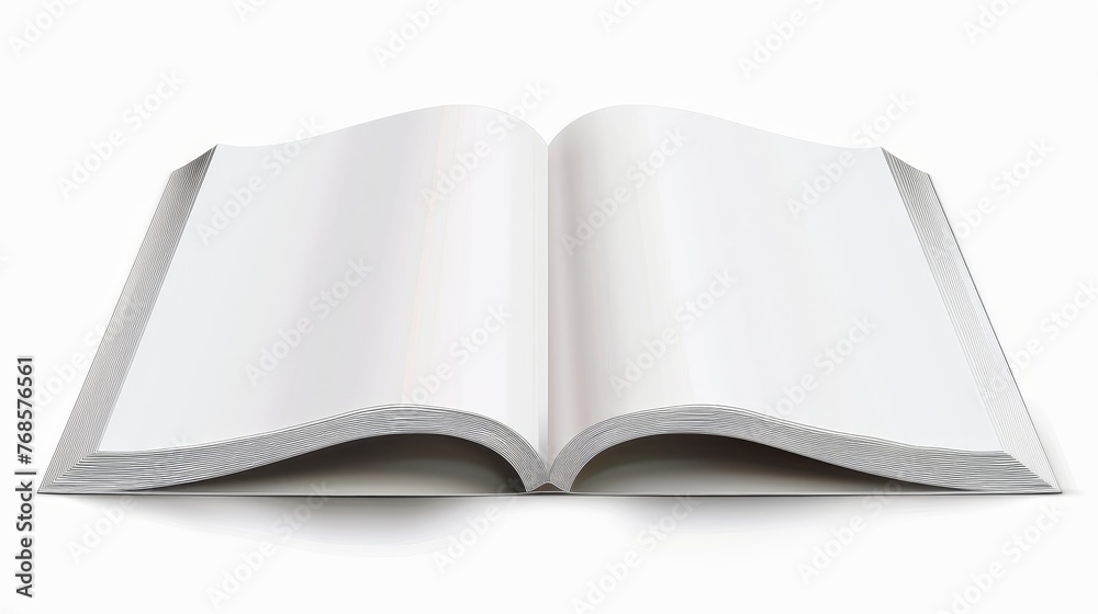 Poster magazine template on white background with soft shadows. modern illustration in eps10.