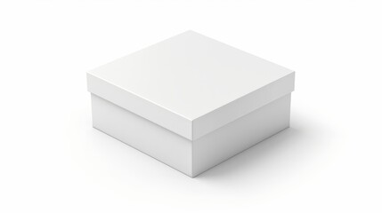 Modern illustration of a blank box with a white background.