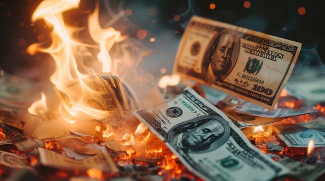 Burning dolar 