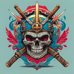 Cartoon skull illustration