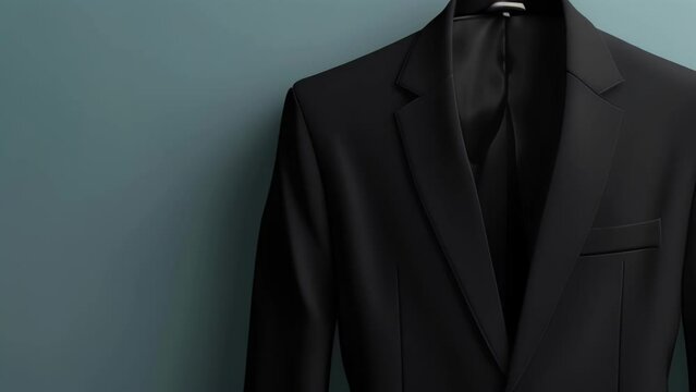 Blank mockup of a sleek and modern blazer perfect for showcasing a company logo or brand name on the lapel.