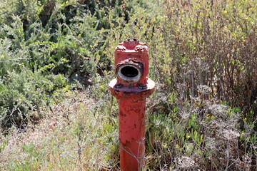 Texture of old and rusty iron. Rusty metal products.