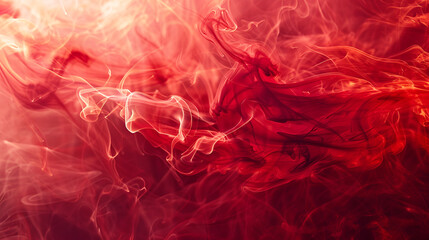 Red smoke on a black background. Background from the smoke of vape ,Abstract background of red smoke waves - obrazy, fototapety, plakaty
