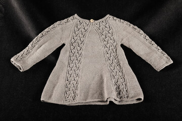 Cute hand knitted children's dress. - 768587185