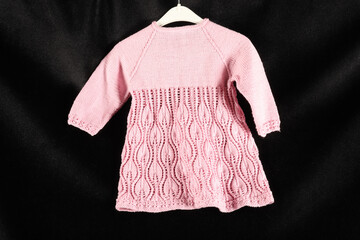 Cute hand knitted children's dress. - 768587353