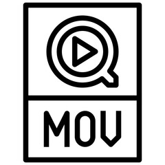 MOV,archive,document,file,video.svg