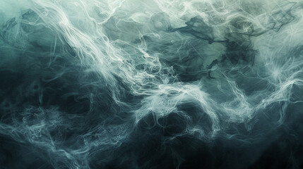Ethereal wisps of marble seem to float in a sea of dark shadows. - obrazy, fototapety, plakaty