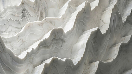 Layers of marble unfold like the pages of a mysterious ancient manuscript.