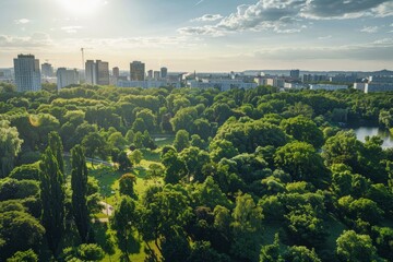 Fototapeta na wymiar Green Spaces Growth Germany